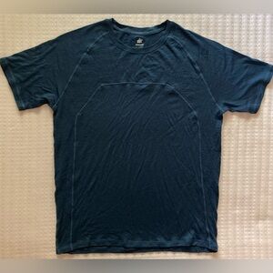 Woolly Short Sleeve Merinoaire T Shirt Men’s Large 100% Blue Merino Wool